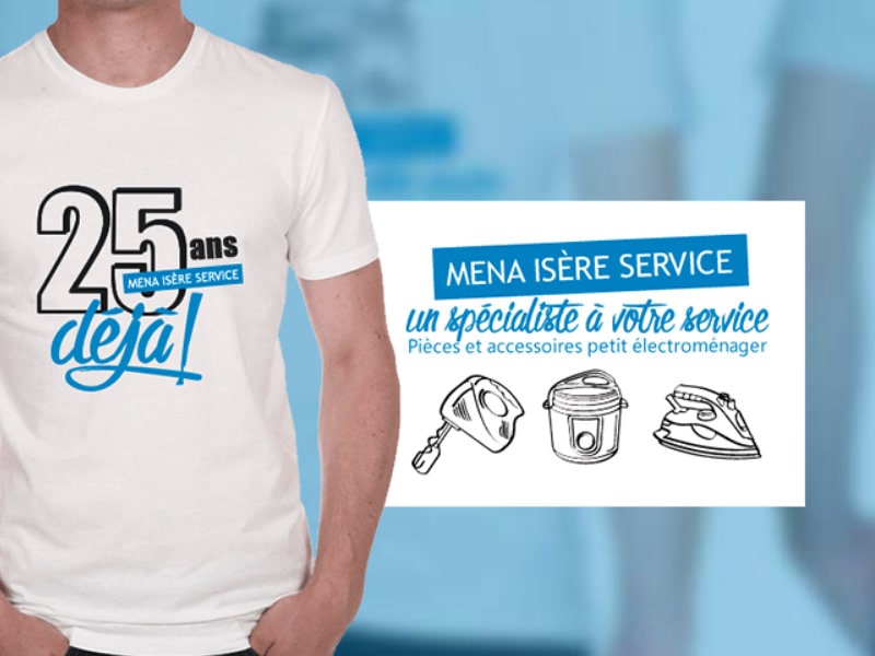 Tee-shirt promotionnel pour Mena Isère